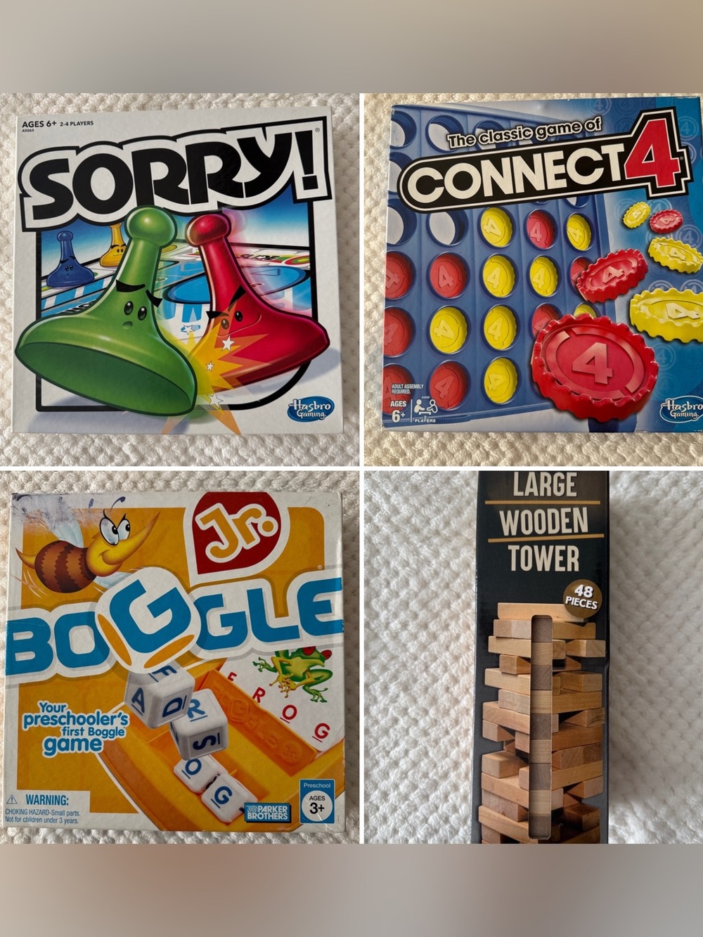🎲 🆕 Bundle of 4 Family Games – 3 New Open Box + 1 Gently Used